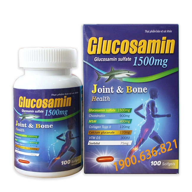 Glucosamin 1500mg Joint & Bone Health - Hộp 100 viên