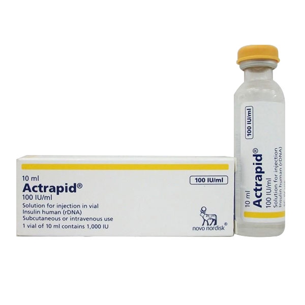 Thuốc tiểu đường Actrapid 1000IU/10ml