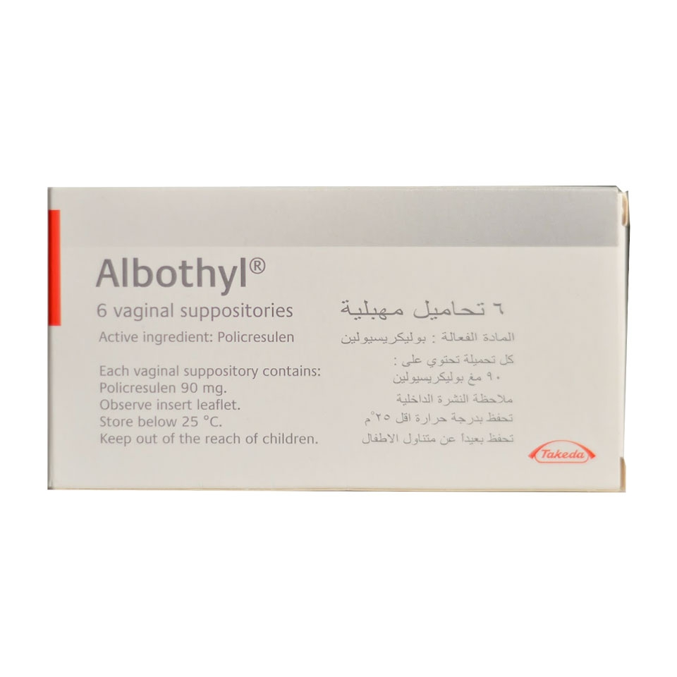 Thuốc phụ khoa Albothyl 90mg, Hộp 6 viên