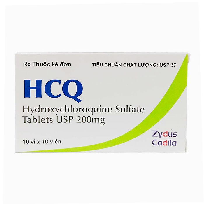 HCQ Hydroxychloroquine 200mg, Hộp 100 viên