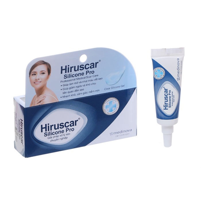 Gel trị sẹo mổ, sẹo lồi và phì đại Hiruscar Silicone Pro 4g