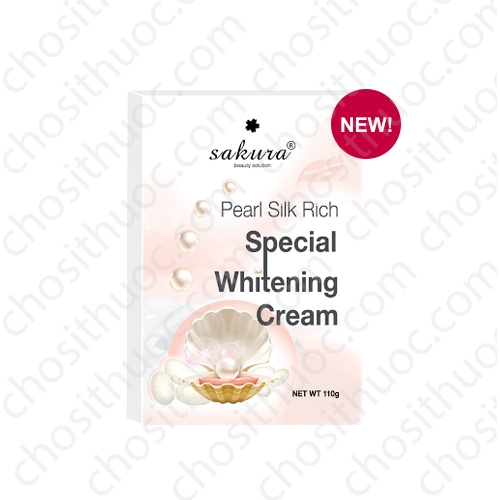 Kem tắm trắng toàn thân Sakura Pearl Silk Rich Special Whitening Mask Cream 110g