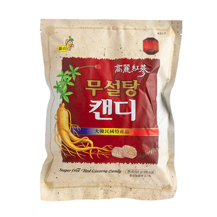 Kẹo sâm Sugar Free Korean Red Gingseng Candy, 500g Hàn Quốc
