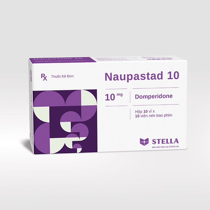 Thuốc tiêu hóa Stella Naupastad 10, Hộp 100 viên