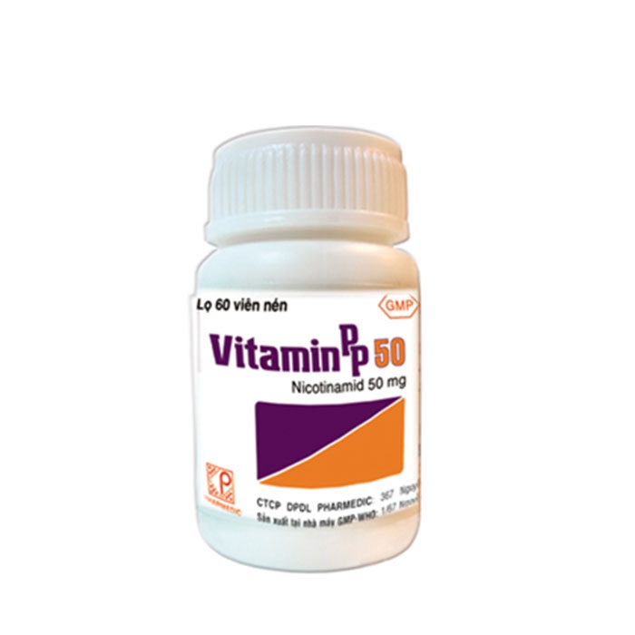 Pharmedic Vitamin PP 50mg, Lọ 60 viên