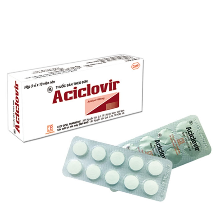 Pharmedic Aciclovir 400mg, Hộp 30 viên