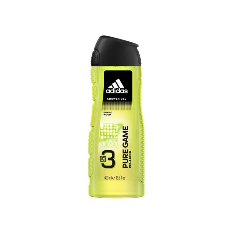 Sữa tắm, gội, rửa mặt Adidas Pure Game Relaxing (Body, Hair, Face) Shower Gel, Chai 400ml