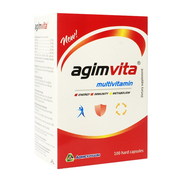 Agimvita Multivitamin Agimexpharm 10 vỉ x 10 viên – Vitamin tổng hợp