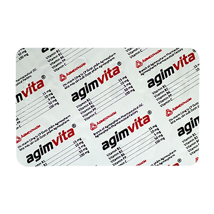 Agimvita Multivitamin Agimexpharm 10 vỉ x 10 viên – Vitamin tổng hợp