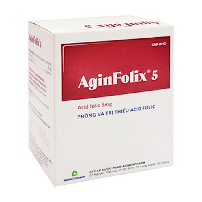 Aginfolix 5 Agimexpharm 10 vỉ x 10 viên