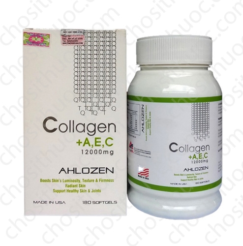 Viên uống bổ sung Collagen Ahlogen Collagen Aec+ 12000mg