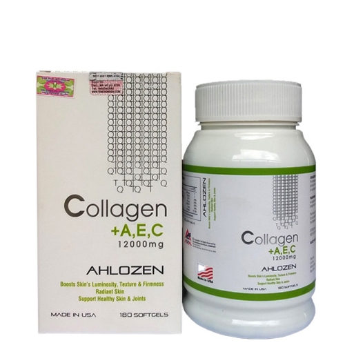 Viên uống bổ sung Collagen Ahlogen Collagen Aec+ 12000mg