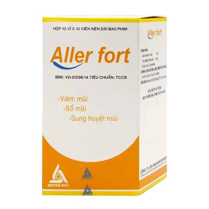 Aller Fort Meyer-BPC 10 vỉ x 10 viên - Điều trị viêm mũi dị ứng