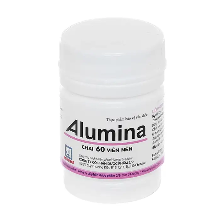 Alumina Nadyphar 60 viên - Viên uống hỗ trợ tiêu hóa