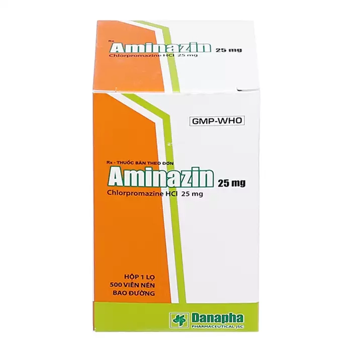 Aminazin 25mg Danapha 500 viên