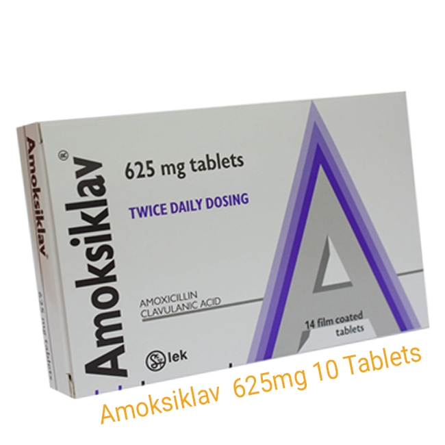 Amoksiklav 625mg 10 Tablets