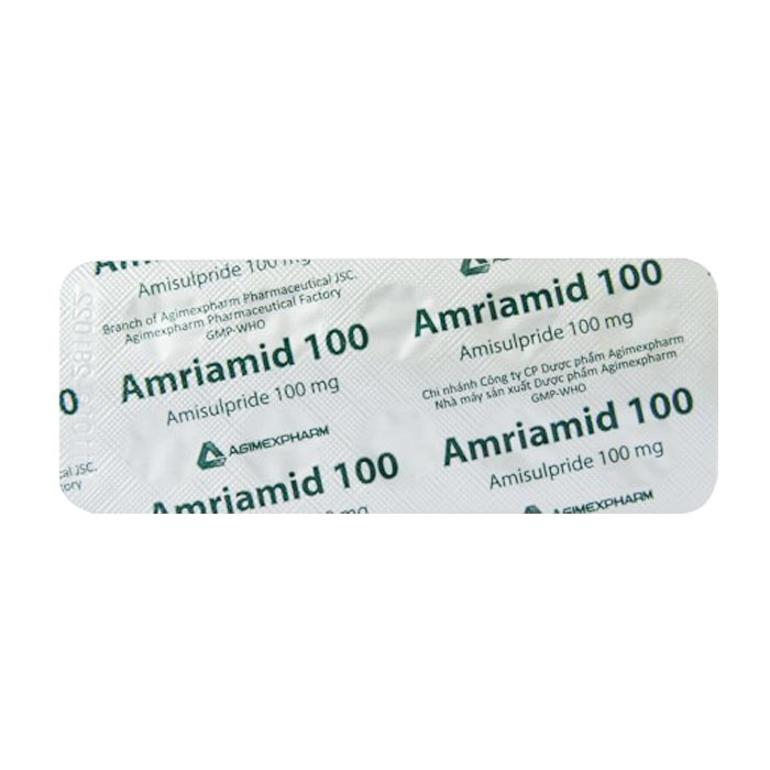 Amriamid 100 Agimexpharm 3 vỉ x 10 viên