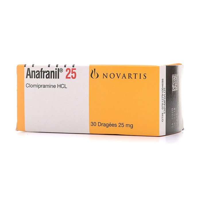 Anafranil 25mg Novartis 3 vỉ x 10 viên