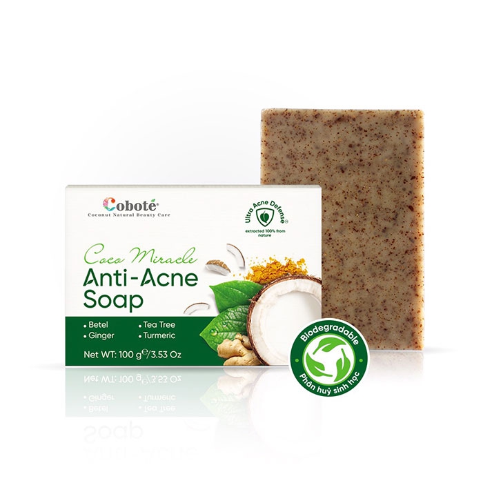 Xà phòng trị mụn Coboté Anti-acne Soap, Bánh 100g