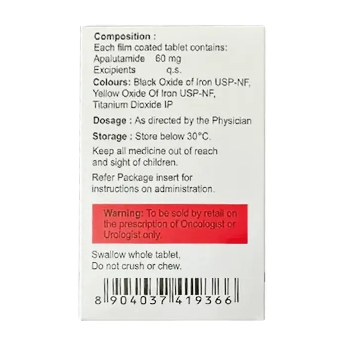 Apalutamide Tablet 60mg ApNat 120 viên - Thuốc trị ung thư tuyến tiền liệt