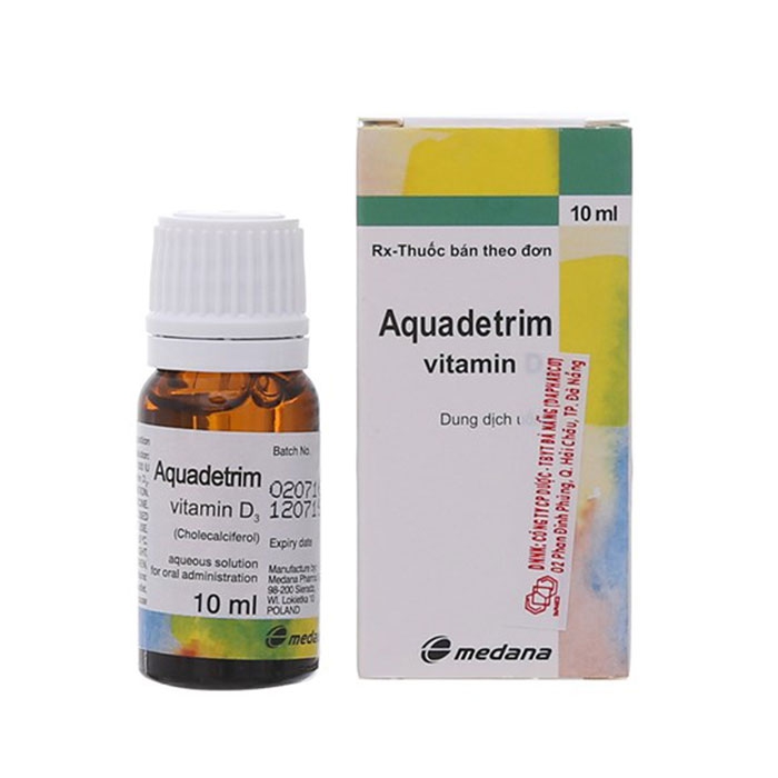 Thuốc Aquadetrim Vitamin D3, Hộp 10ml