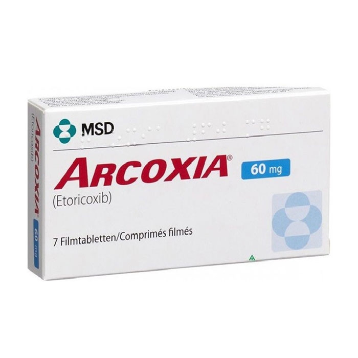 Arcoxia 60mg MSD 3 vỉ x 10 viên