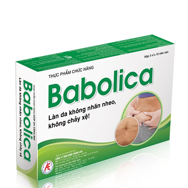 Babolica giúp ngăn ngừa da nhăn rạn da và chảy xệ