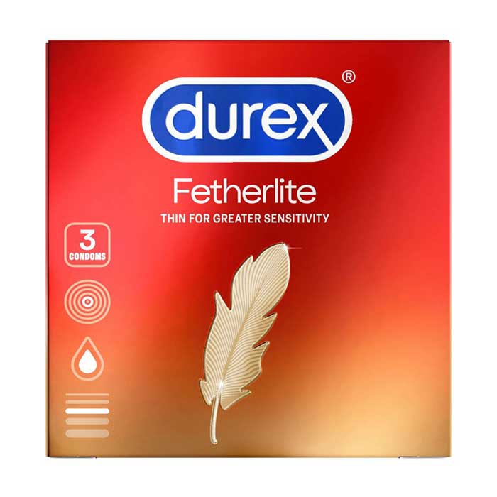 Bao cao su Durex Fetherlite New, Hộp 3 cái