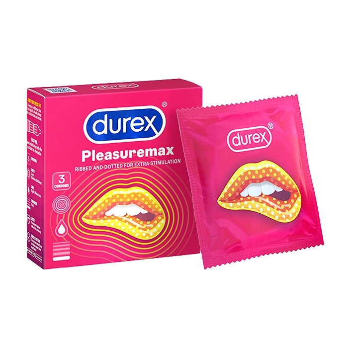 Bao cao su Durex Pleasuremax, Hộp 03 cái