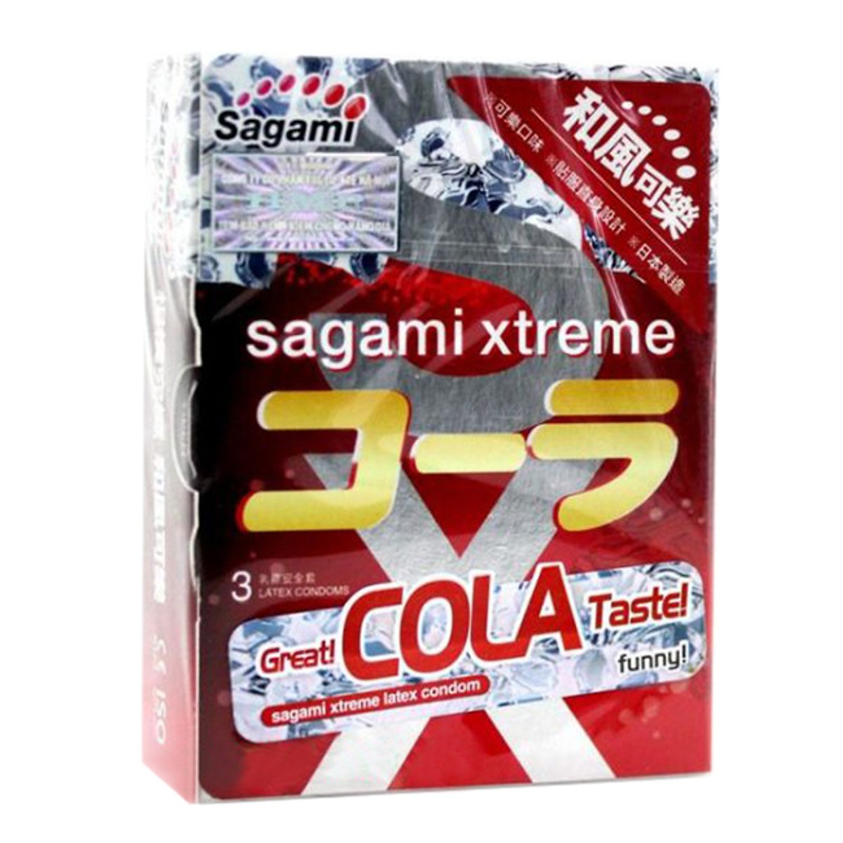 Bao Cao Su Sagami Extreme Cola - Hộp 3 Cái