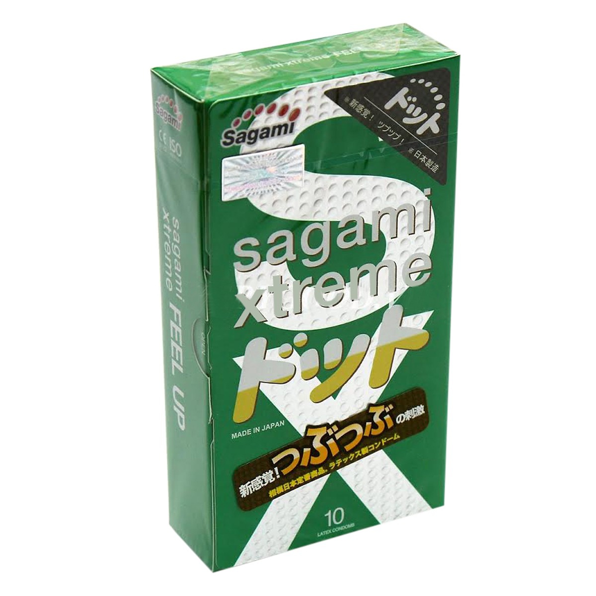 Bao Cao Su Sagami Xtreme Green - Hộp 10 Cái