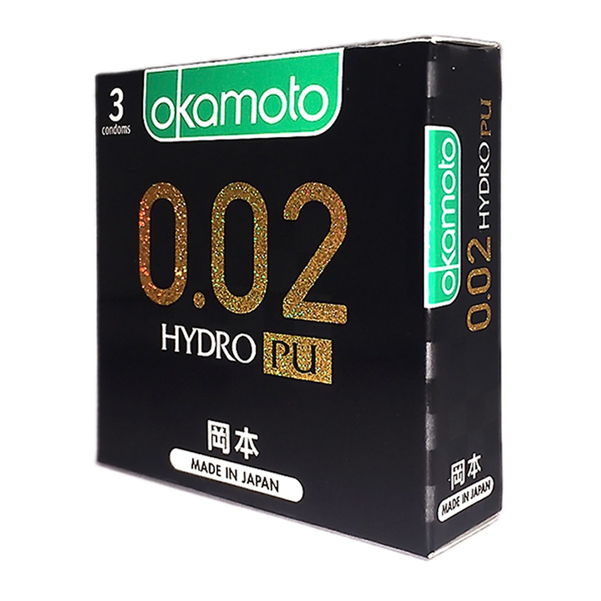 Bao cao su siêu mỏng Okamoto 002 PU, Hộp 3 cái