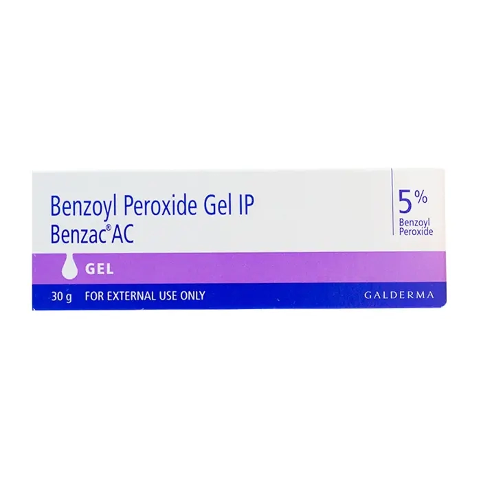 Benzoyl Peroxide Gel IP 5% Bezac AC Gel 30g - Gel trị mụn