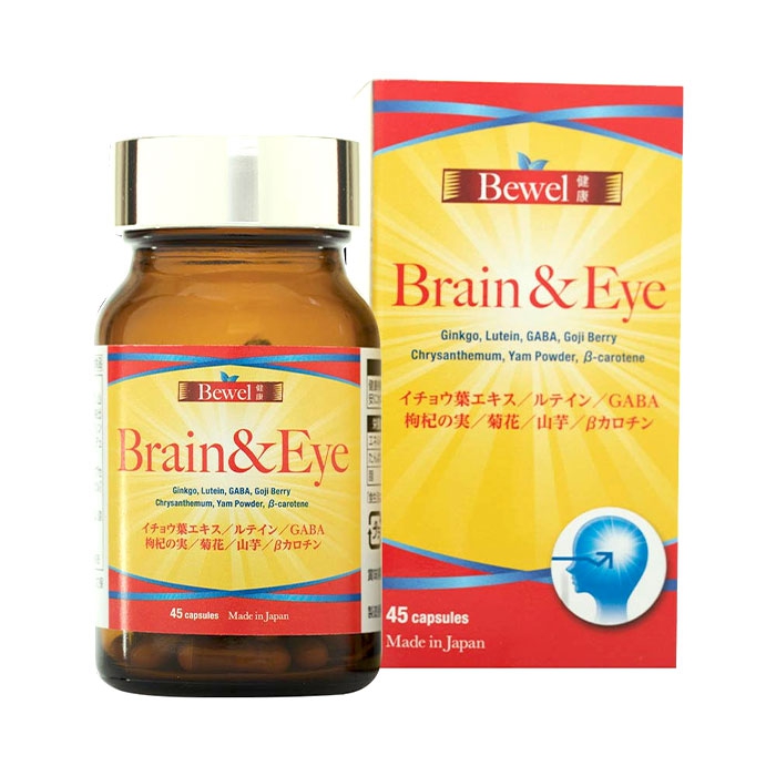 Tpbvsk bổ não khỏe mắt Bewel Brain & Eye, Chai 45 viên