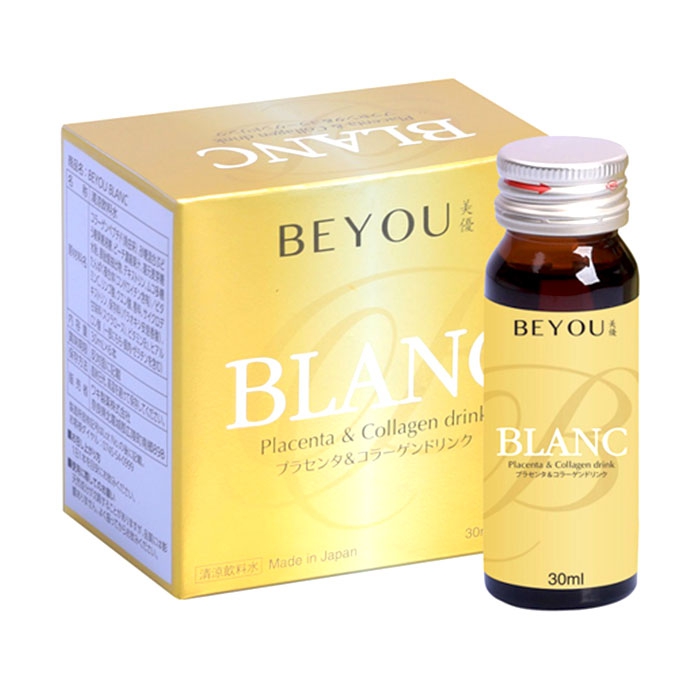 Tpbvsk nước Placenta và Collagen Nhật bản Beyou Blanc, Hộp 6 chai