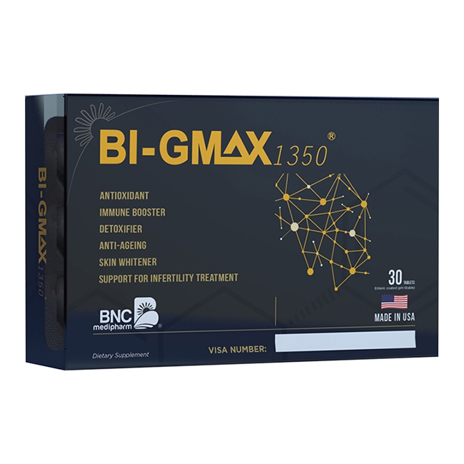 Tpbvsk Bi Gmax 1350 giúp trắng da tăng cường sức khỏe toàn diện, 30 viên
