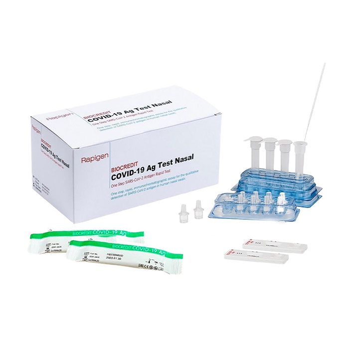 Biocredis COVID-19 Ag Test Nasal Hàn Quốc Rabigen, Hộp 20 Test