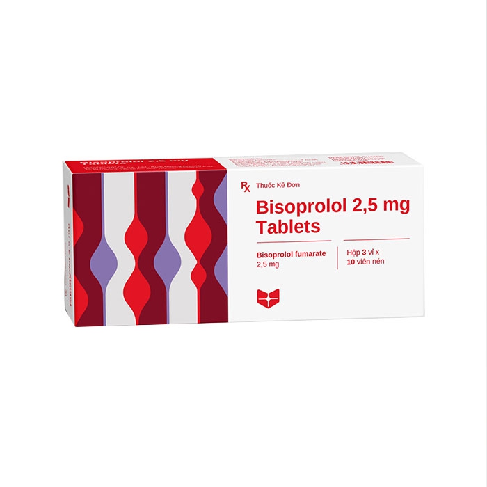 Thuốc tim mạch Stella Bisoprolol 2,5 mg Tablets