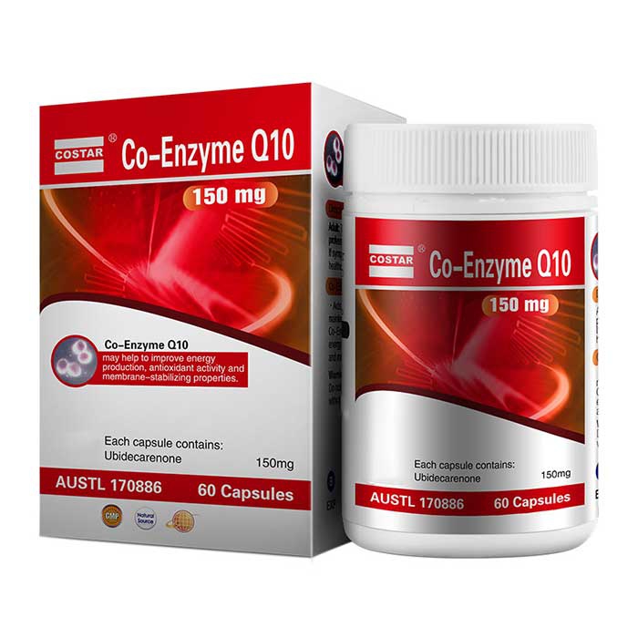 Bổ tim mạch Costar Co-enzyme Q10 150mg Hộp 60 viên