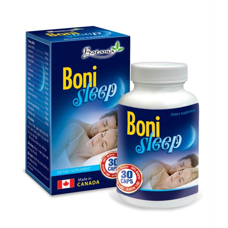 Thực phẩm bảo vệ sức khỏe Botania Boni Sleep, Hộp 30 viên