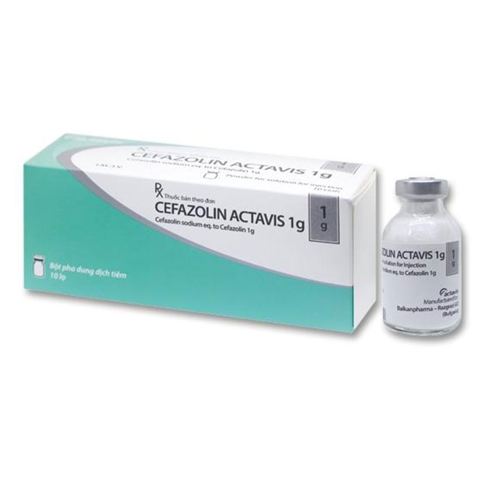 Thuốc Cefazolin Actavis 1g, Hộp 10 lọ