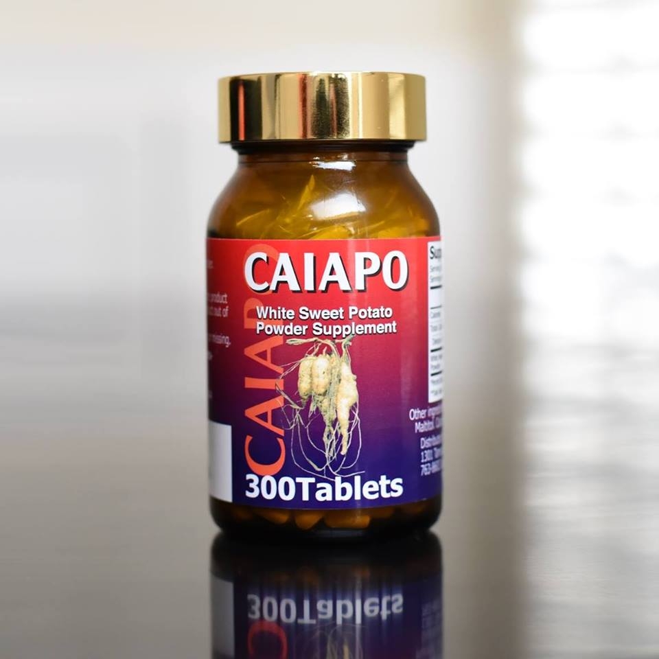 Caiapo White Sweet Potato Powder Supplement hỗ trợ tiểu đường loại 2 - 300 viên