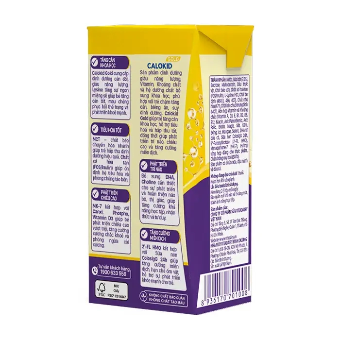 Calokid Gold Vitadairy 110ml - Sữa bột pha sẵn giúp bé tăng cân