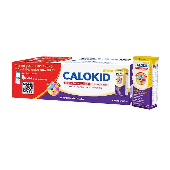 Calokid Gold Vitadairy 180ml - Sữa bột pha sẵn giúp bé tăng cân