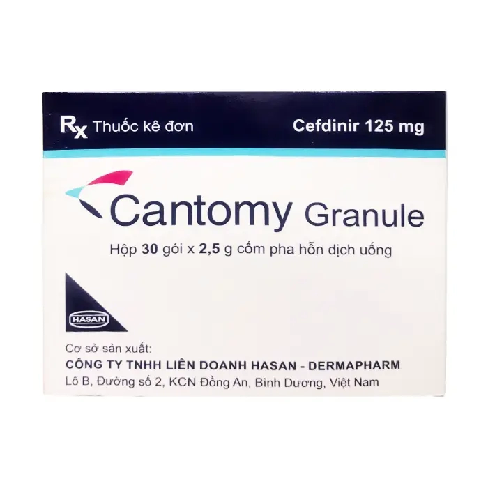 Cantomy Granule Hasanpharma 30 gói - Thuốc kháng sinh