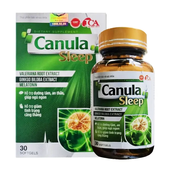 Canula Sleep 30 viên - Hỗ trợ dưỡng tâm an thần, giúp ngủ ngon giấc