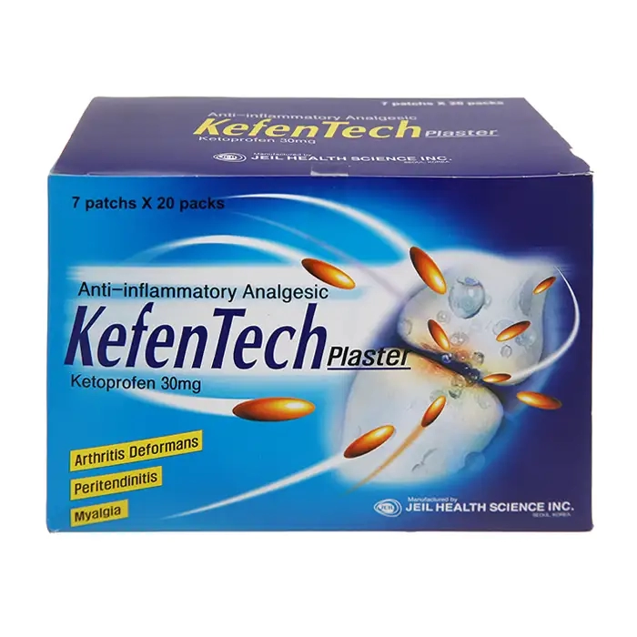 Cao dán KefenTech Plaster, Hộp 20 Gói