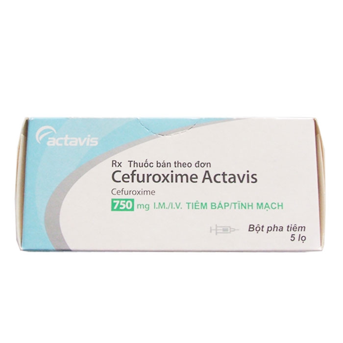 Thuốc Cefuroxime Actavis, Hộp 5 lọ