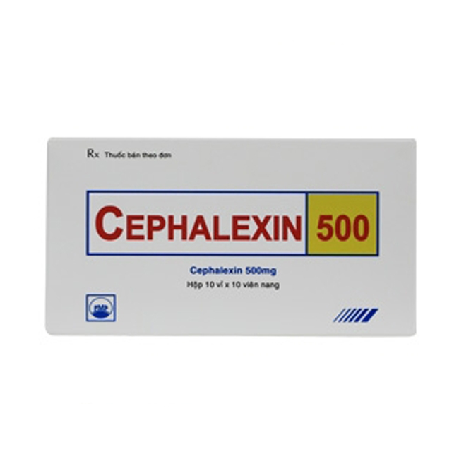 Thuốc kháng sinh PMP Cefalexin 500