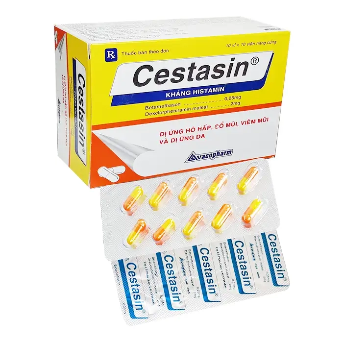 Cestasin Vacopharm 10 vỉ x 10 viên - Thuốc kháng dị ứng
